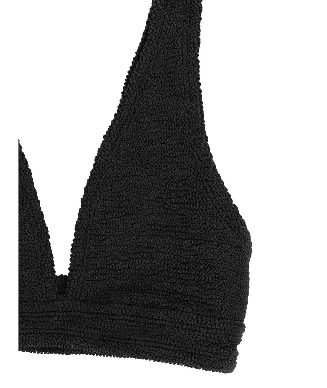 HUNZA G Черный полиамидовый купальник, фото 3