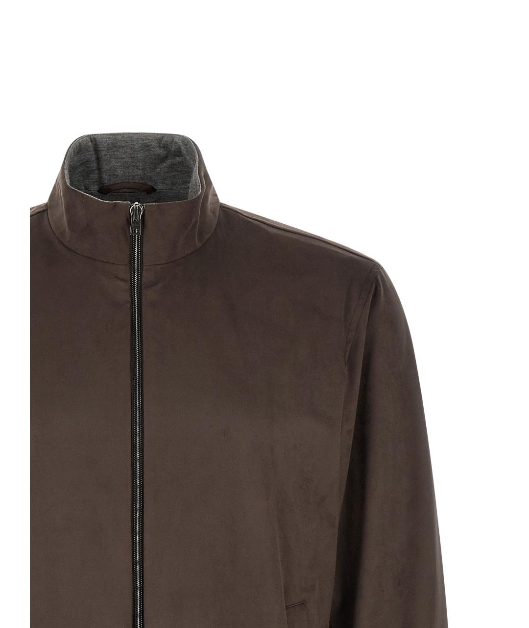 HERNO Коричневая полиэстеровая куртка, фото 3