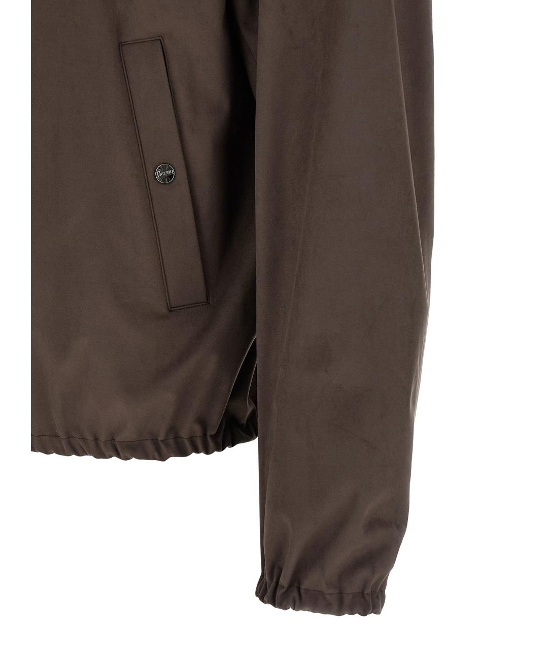 HERNO Коричневая полиэстеровая куртка, фото 4