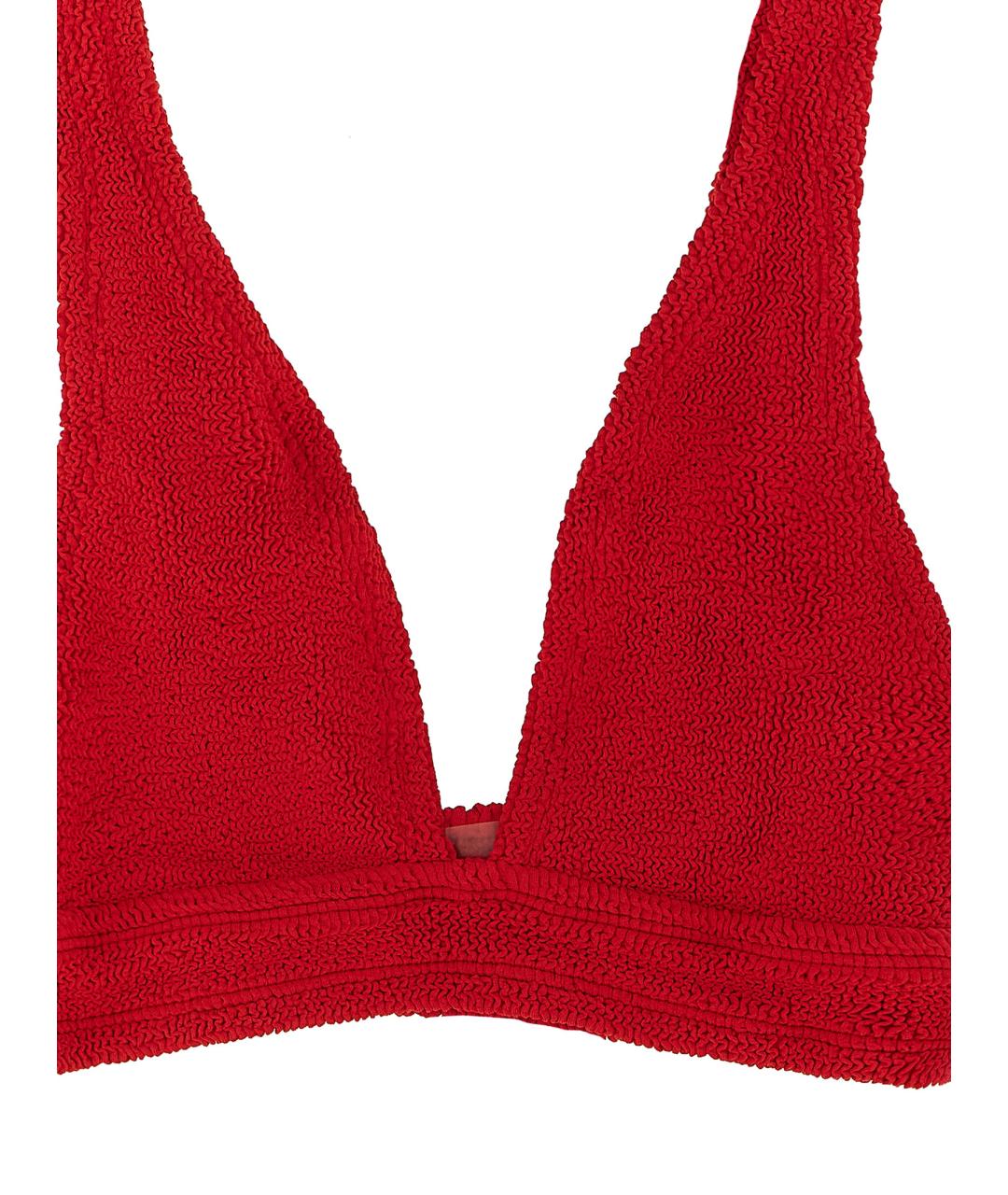 HUNZA G Красный полиамидовый купальник, фото 3