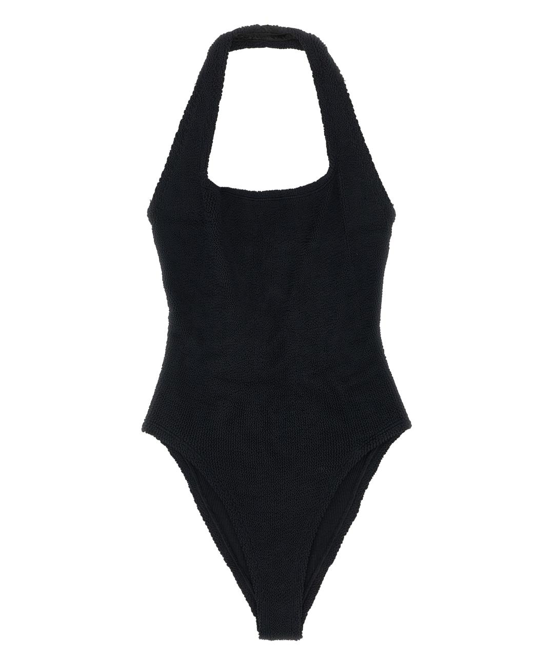 HUNZA G Черный полиамидовый купальник, фото 1