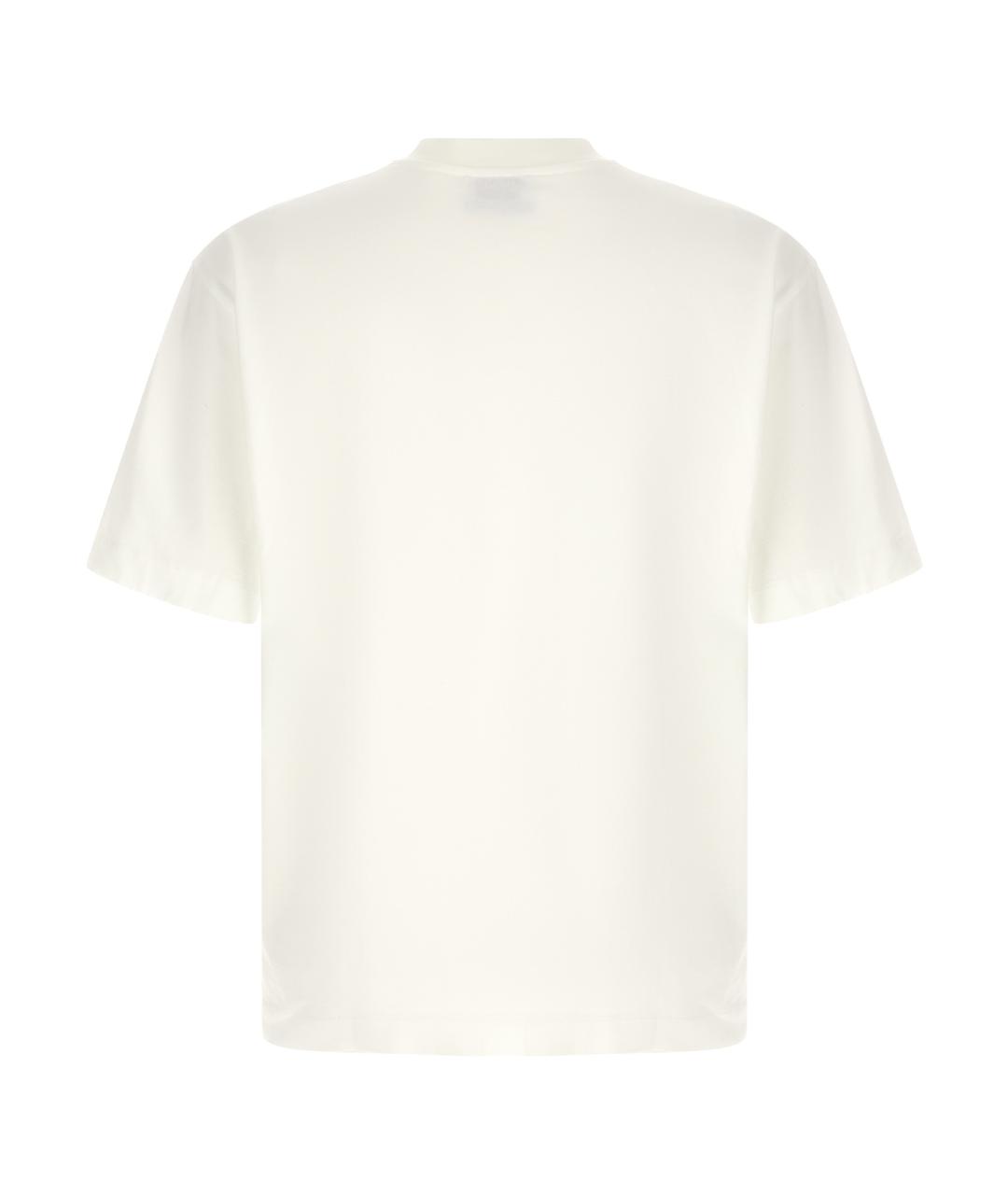 OFF-WHITE Белая хлопковая футболка, фото 2