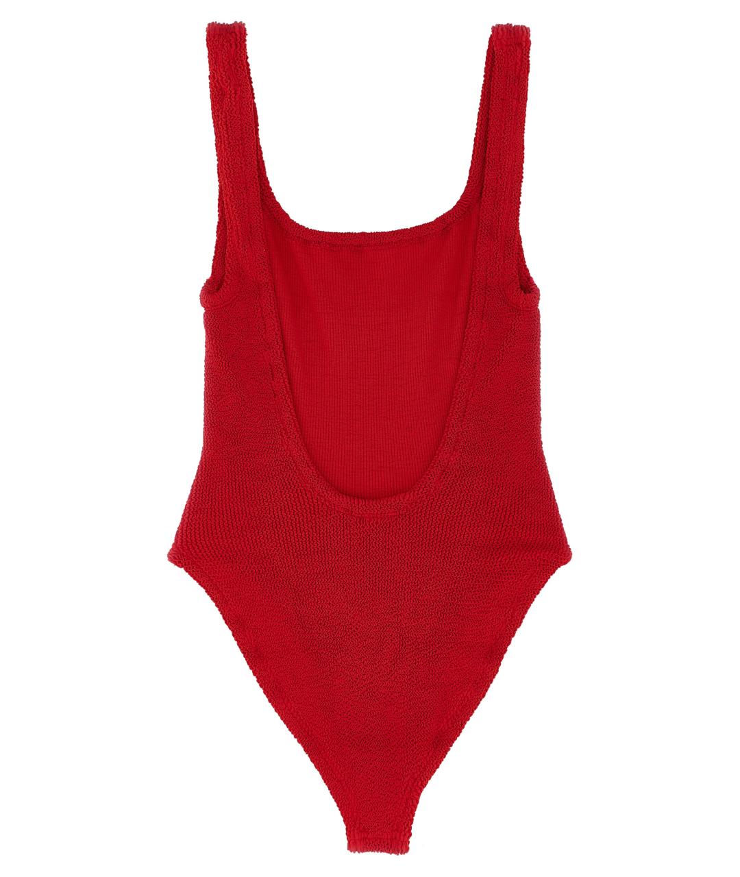 HUNZA G Красный полиамидовый купальник, фото 2