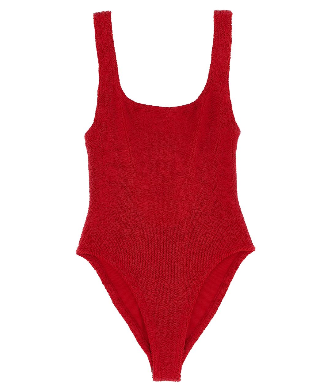 HUNZA G Красный полиамидовый купальник, фото 1