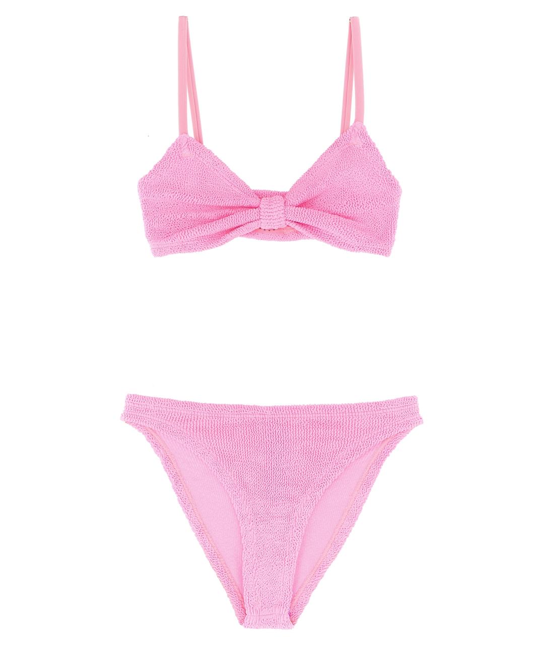 HUNZA G Фуксия полиамидовый купальник, фото 1