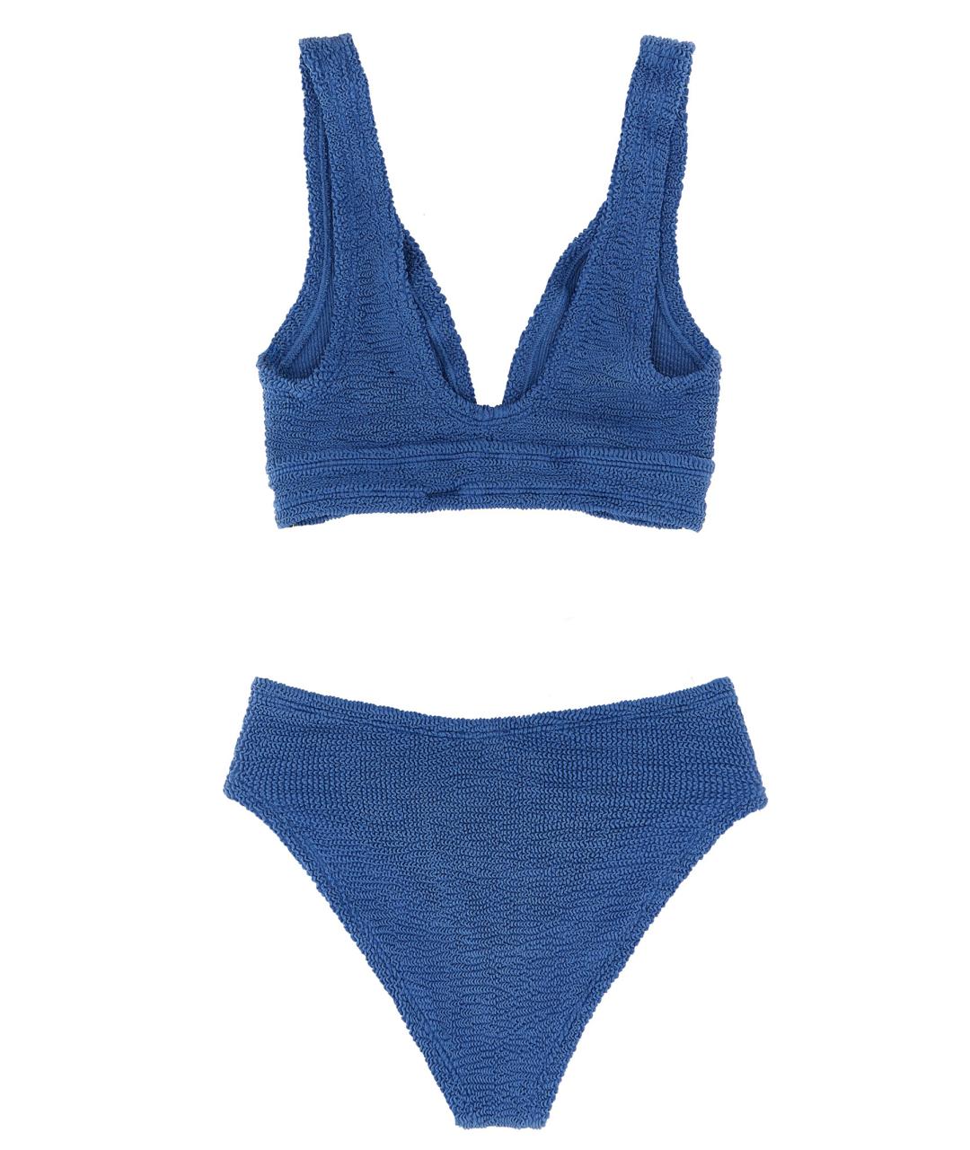 HUNZA G Синий полиамидовый купальник, фото 2