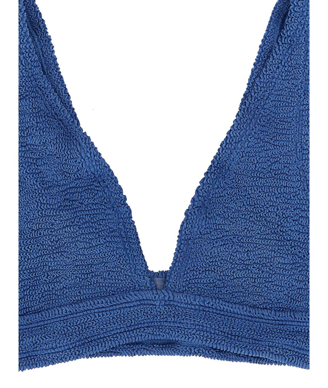 HUNZA G Синий полиамидовый купальник, фото 3