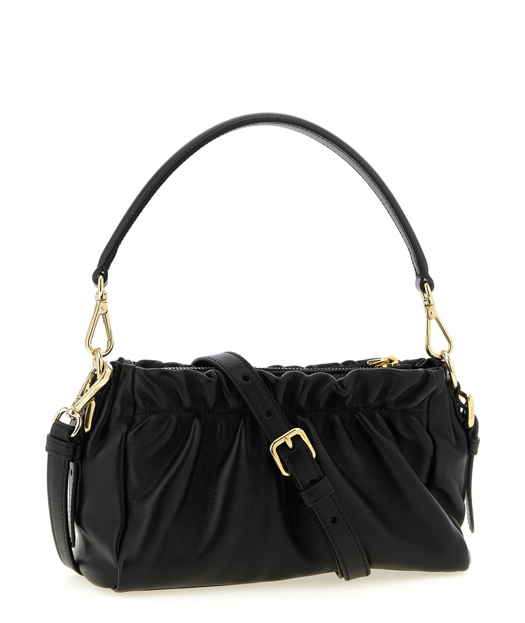 PRADA Черная кожаная сумка через плечо, фото 2