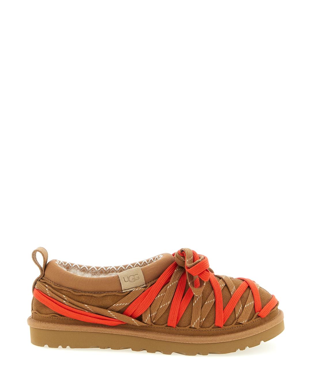 UGG AUSTRALIA Коричневые замшевые низкие ботинки, фото 1