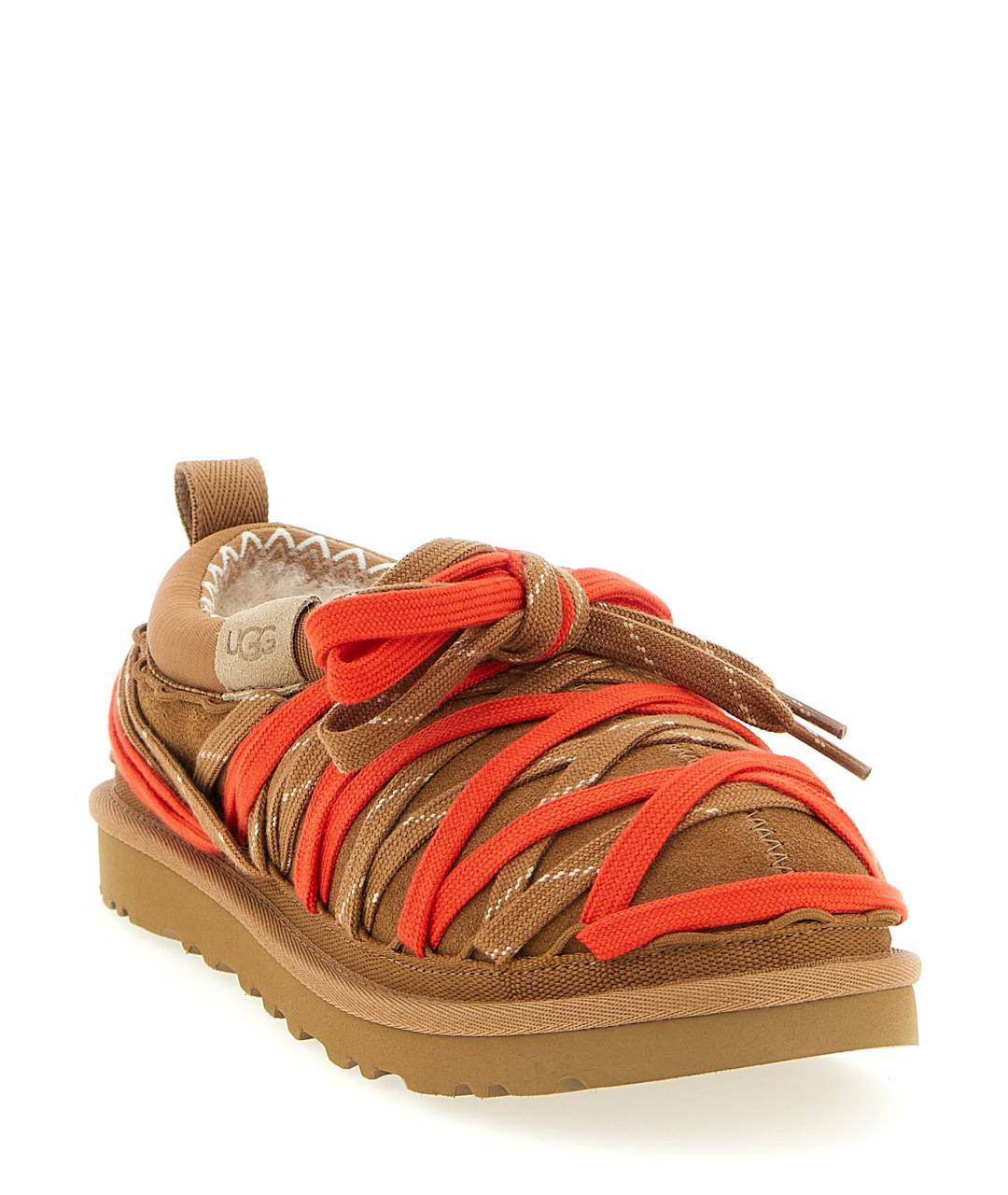 UGG AUSTRALIA Коричневые замшевые низкие ботинки, фото 2