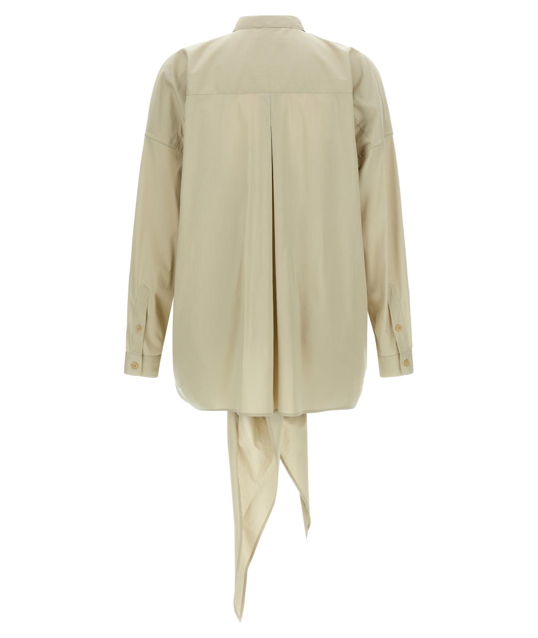 DARKPARK Бежевая хлопковая блузы, фото 2