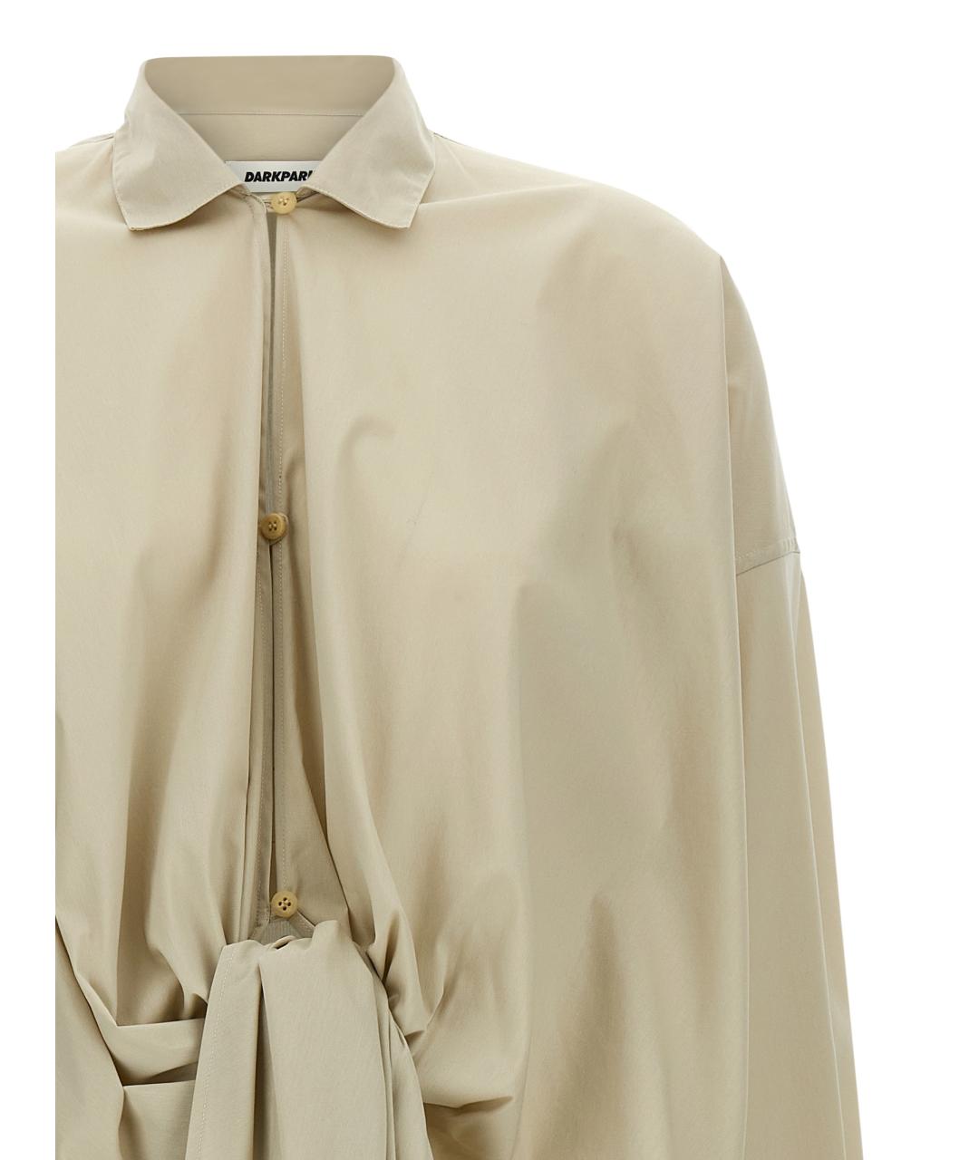 DARKPARK Бежевая хлопковая блузы, фото 3