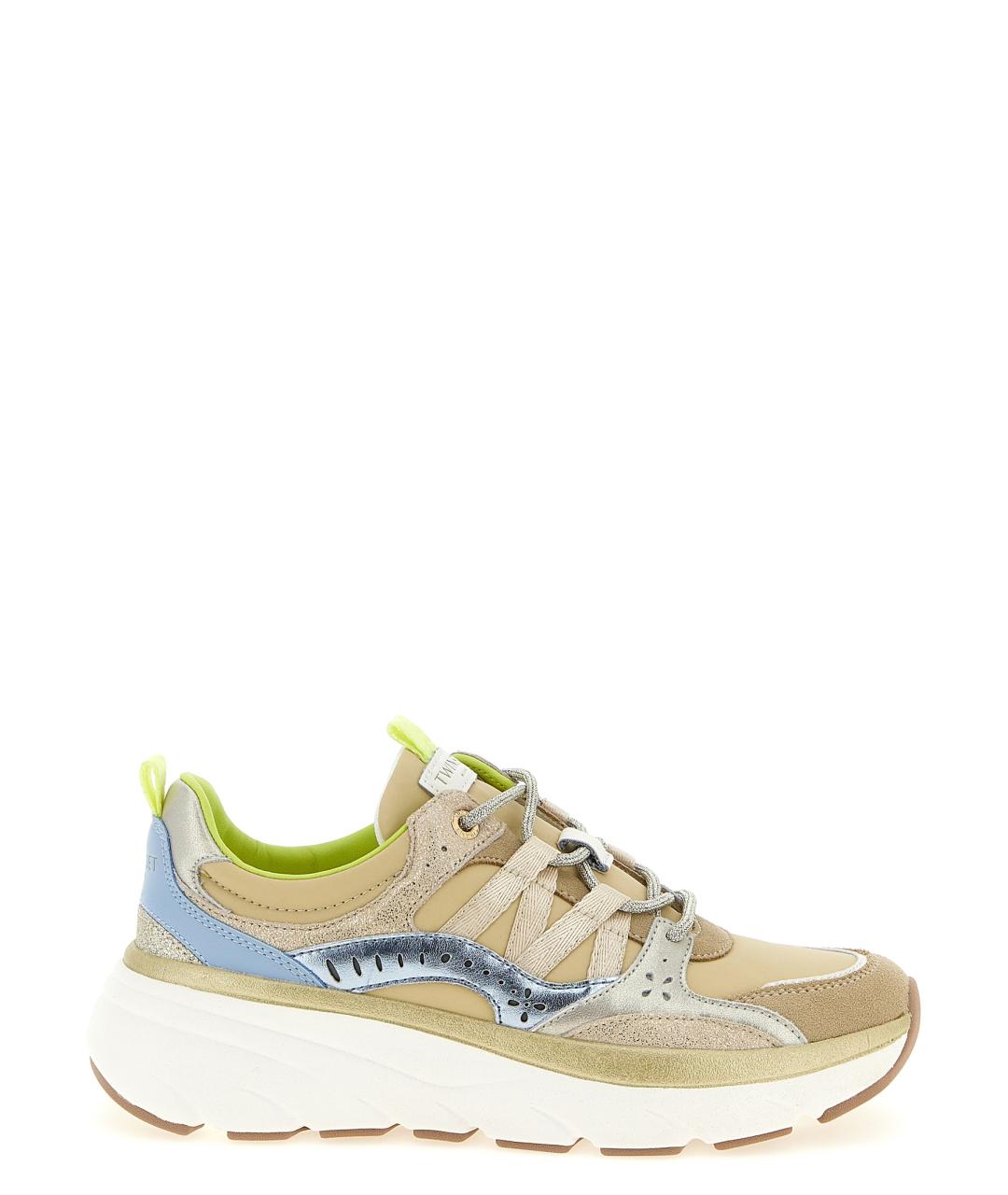 TWIN-SET Мульти замшевые кроссовки, фото 1