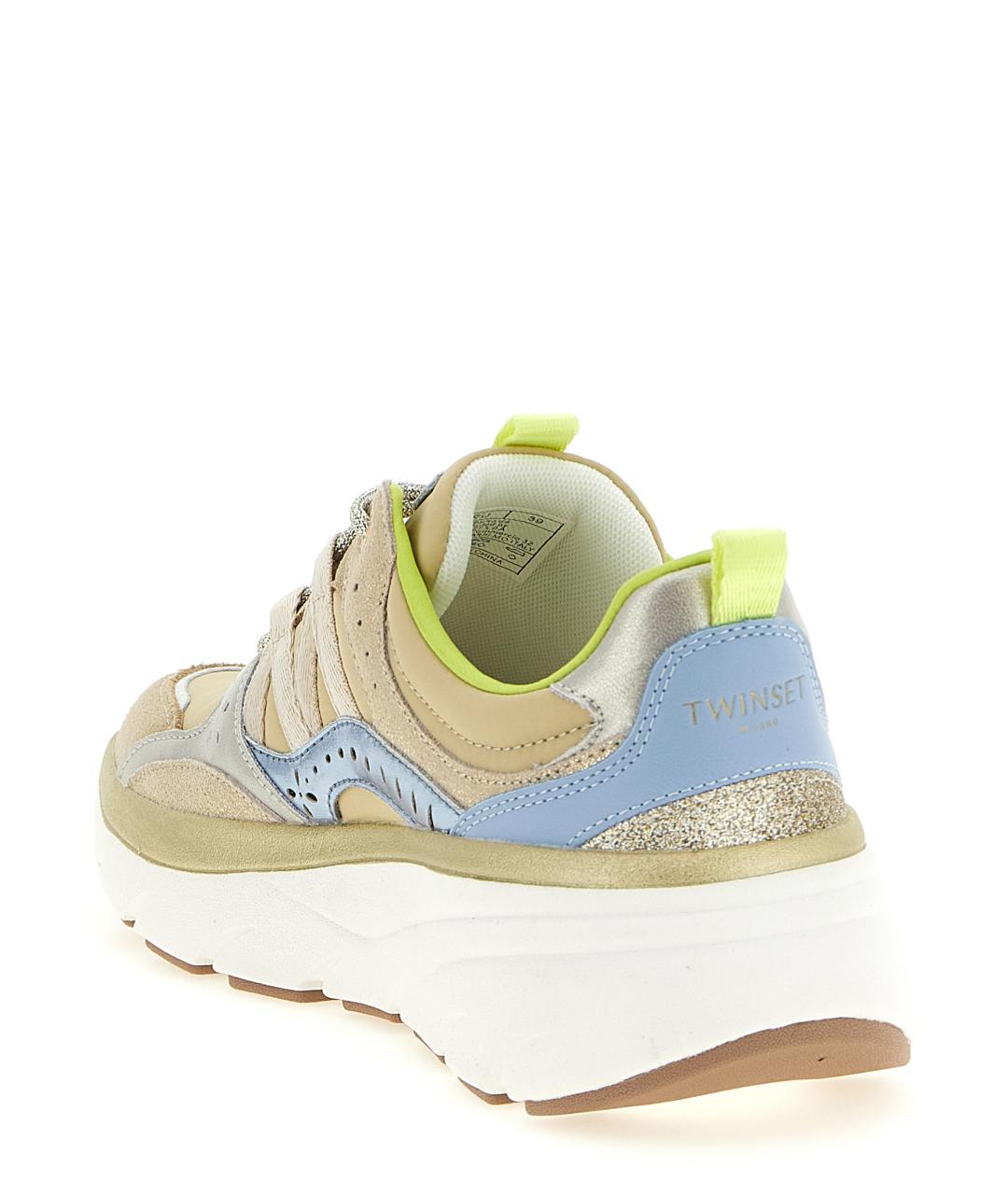 TWIN-SET Мульти замшевые кроссовки, фото 3