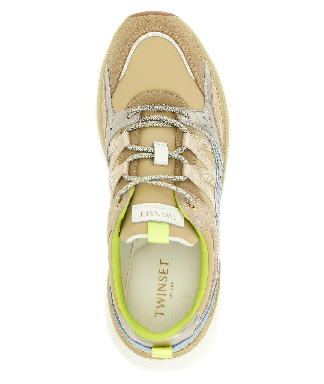 TWIN-SET Мульти замшевые кроссовки, фото 4