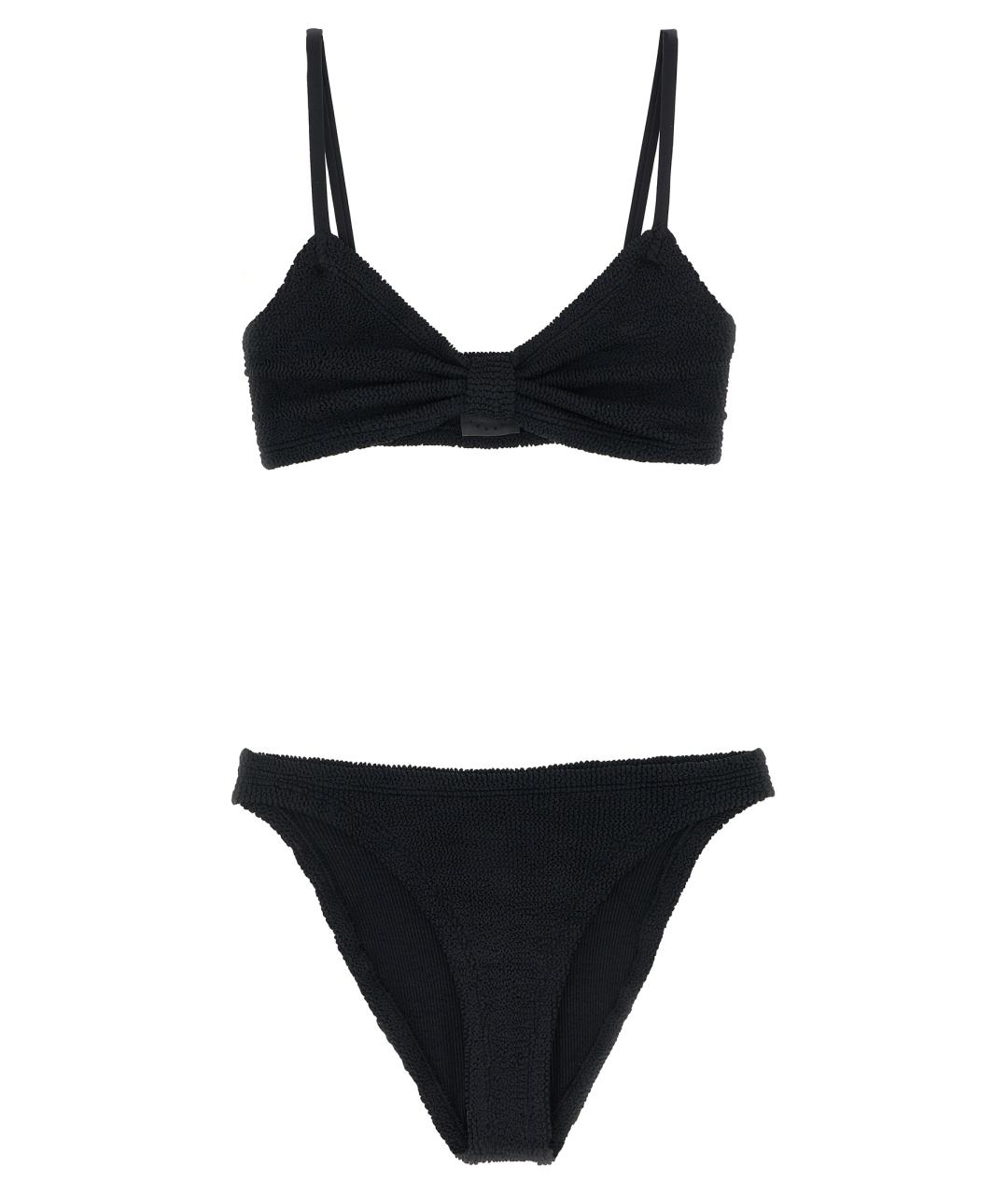 HUNZA G Черный полиамидовый купальник, фото 1