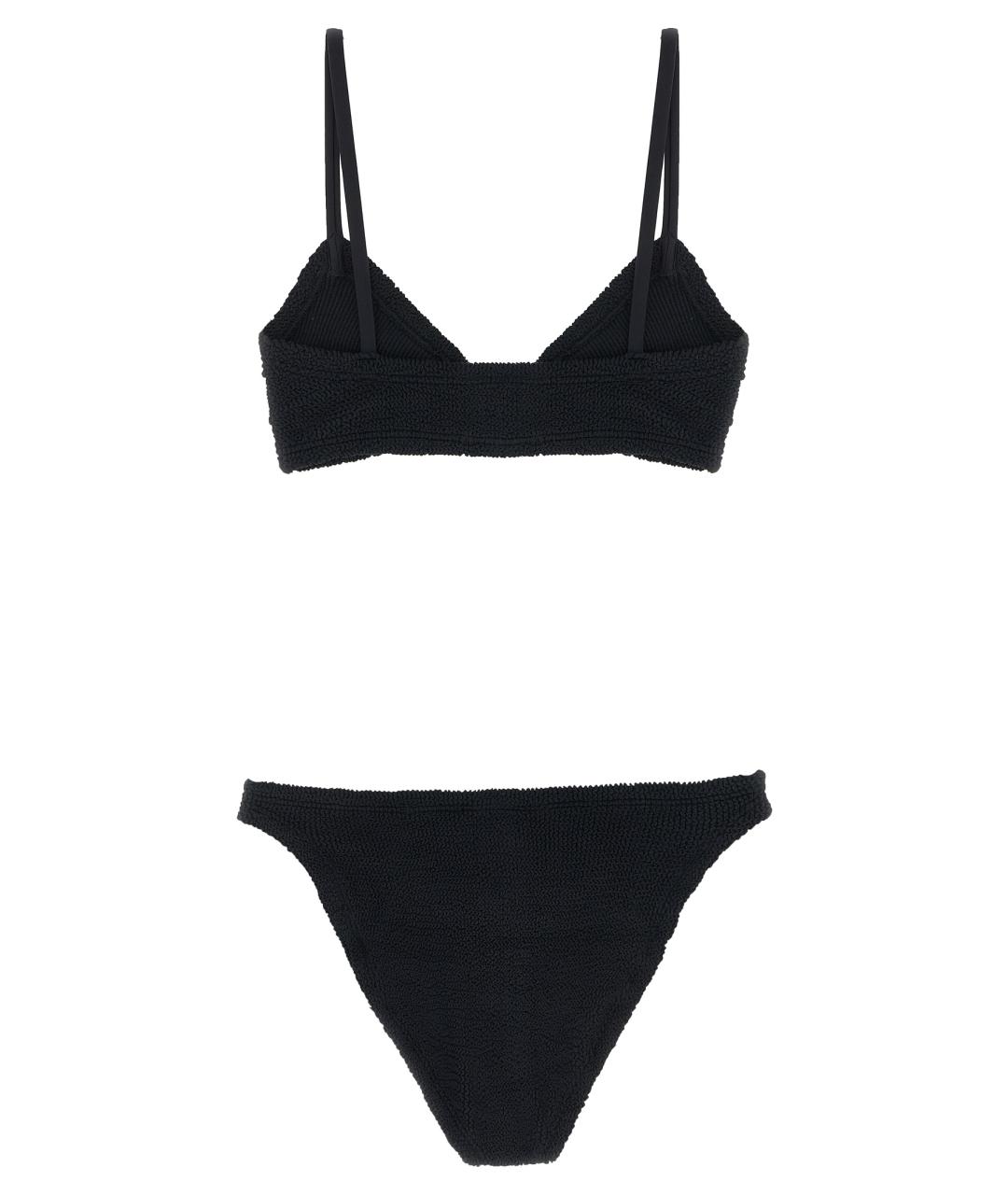 HUNZA G Черный полиамидовый купальник, фото 2