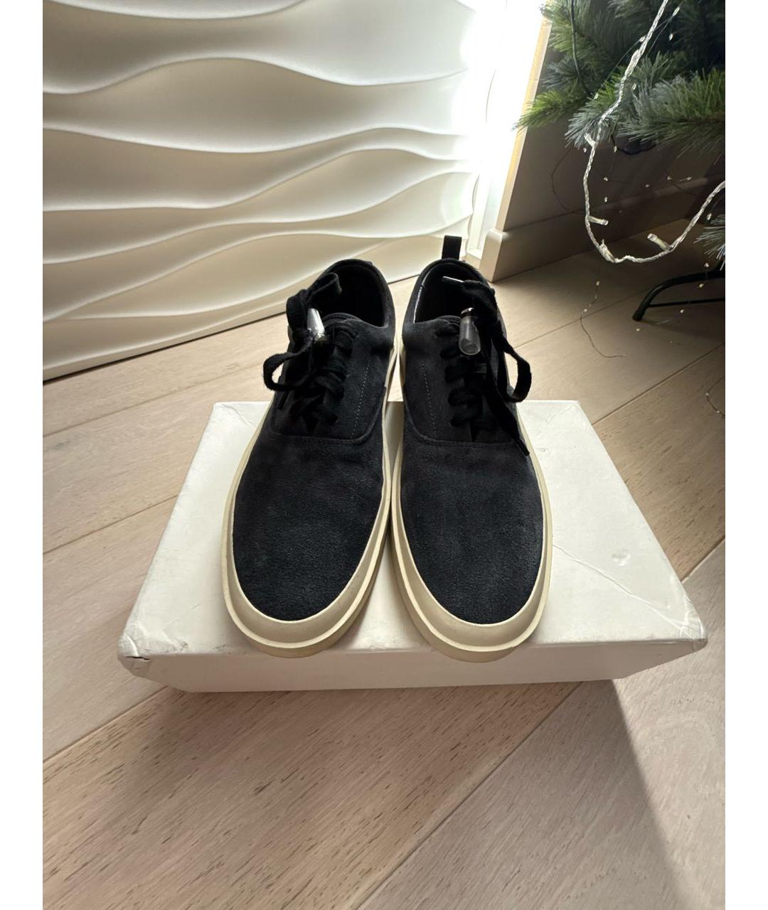 FEAR OF GOD Серые замшевые низкие кроссовки / кеды, фото 2