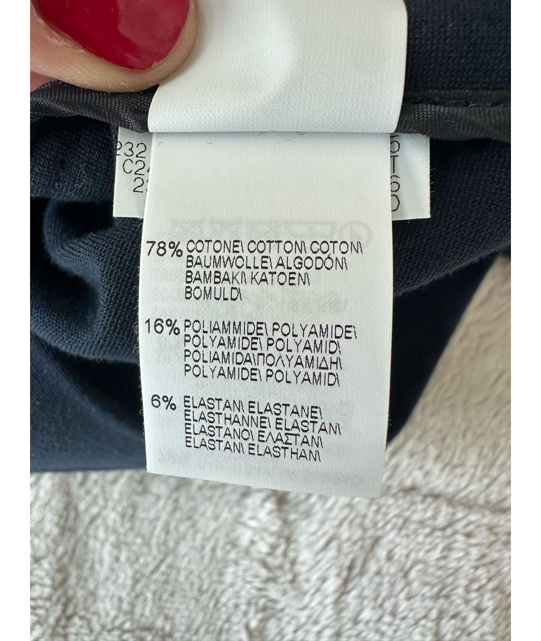 BRUNELLO CUCINELLI Темно-синий хлопко-эластановый жакет/пиджак, фото 8