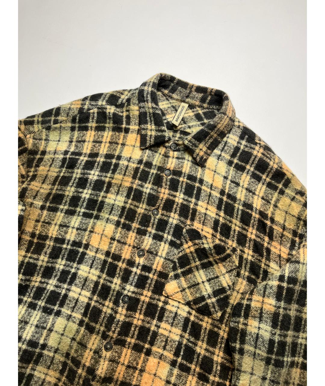 GIORGIO BRATO Черная шерстяная кэжуал рубашка, фото 2