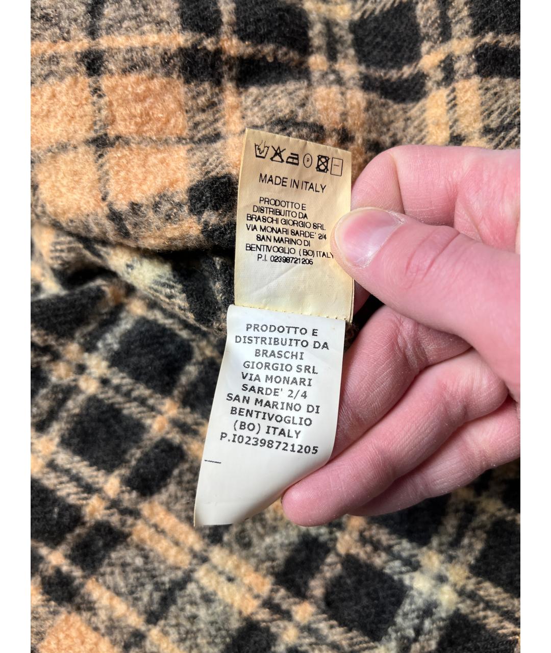 GIORGIO BRATO Черная шерстяная кэжуал рубашка, фото 7