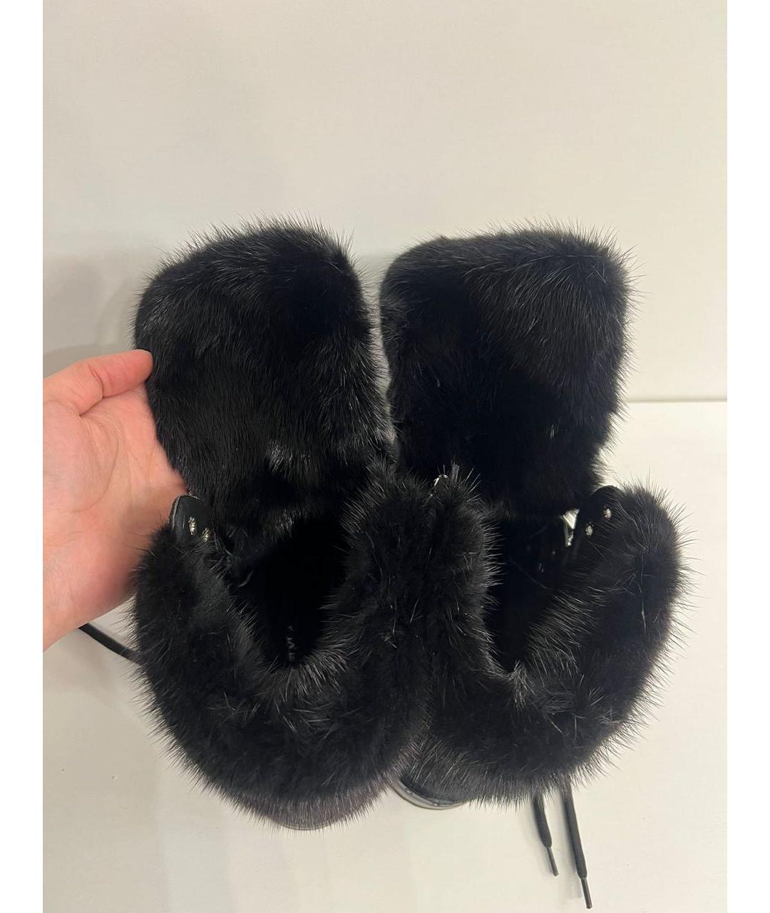 ERMANNO SCERVINO Черные замшевые ботинки, фото 5