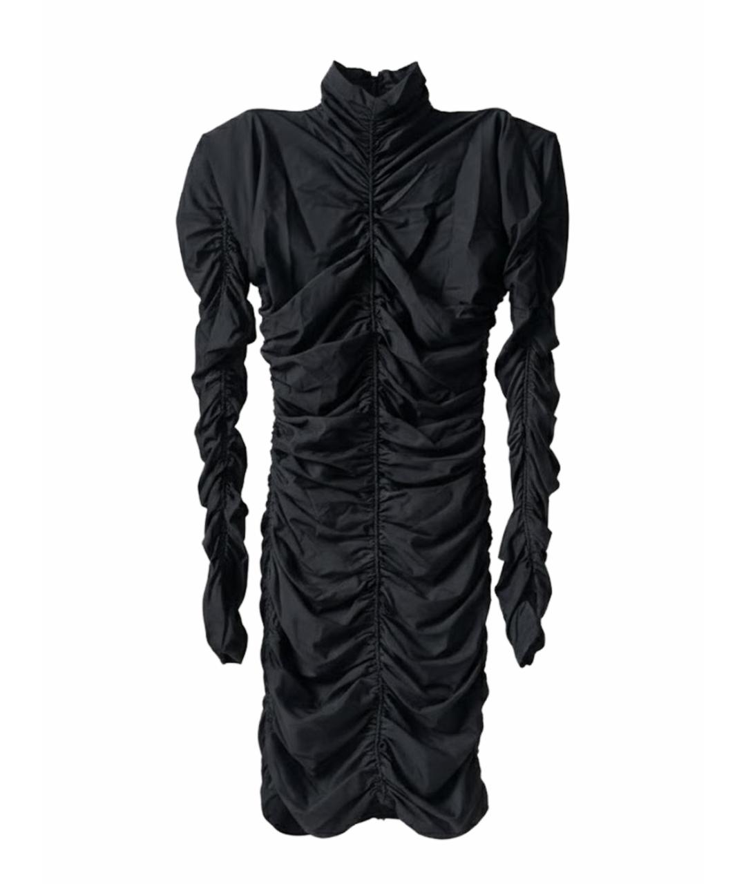 BALENCIAGA Черное полиэстеровое коктейльное платье, фото 1