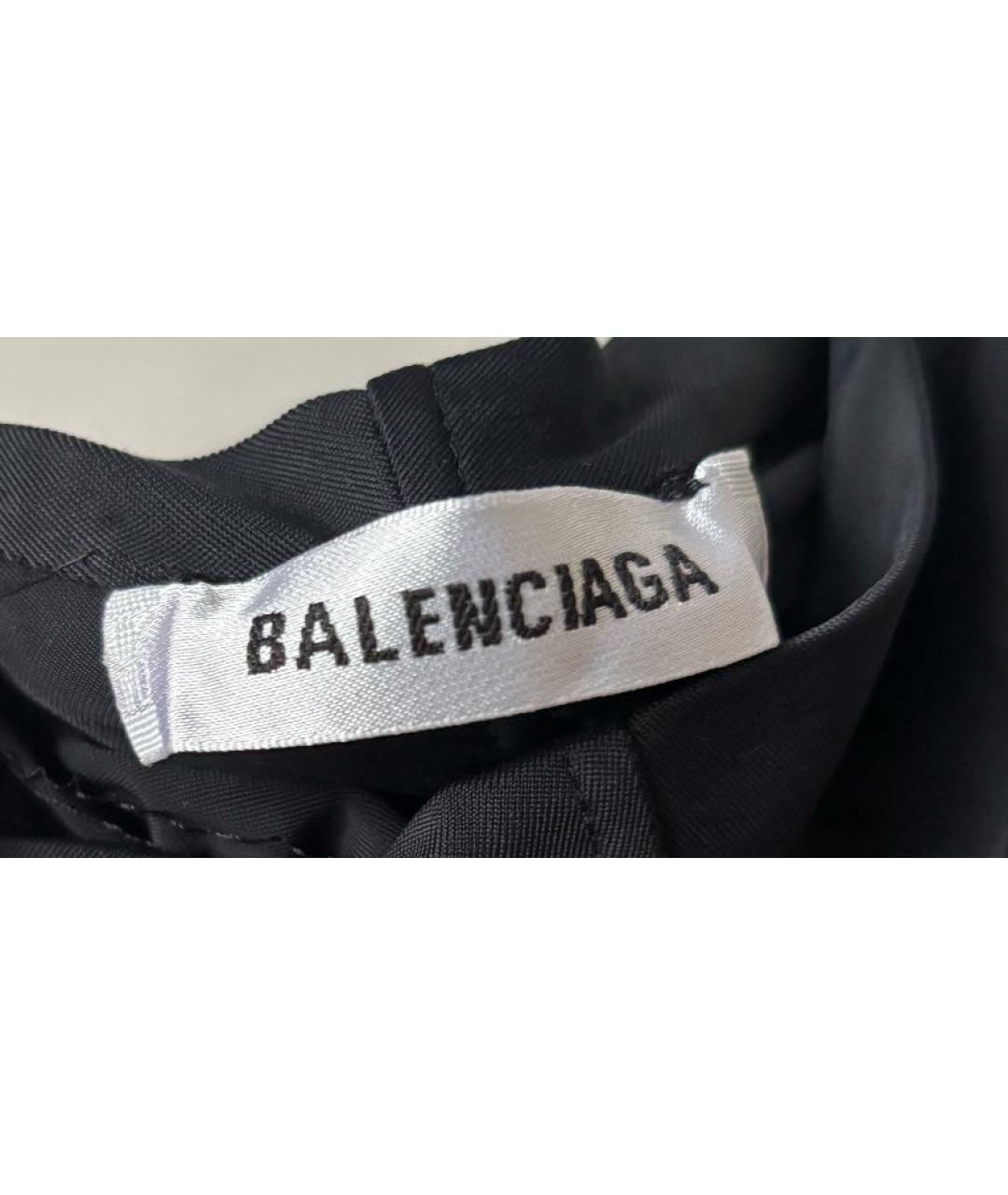 BALENCIAGA Черное полиэстеровое коктейльное платье, фото 3