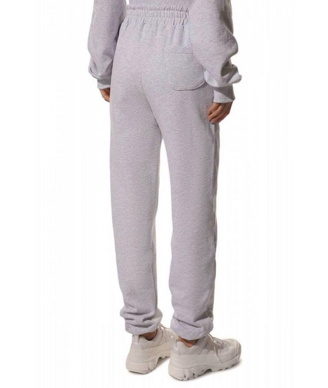 FORTE COUTURE Серые хлопковые спортивные брюки и шорты, фото 2