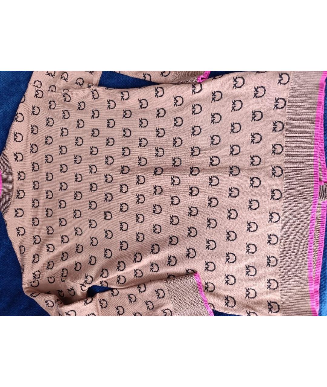 PINKO Коралловый вискозный кардиган, фото 2