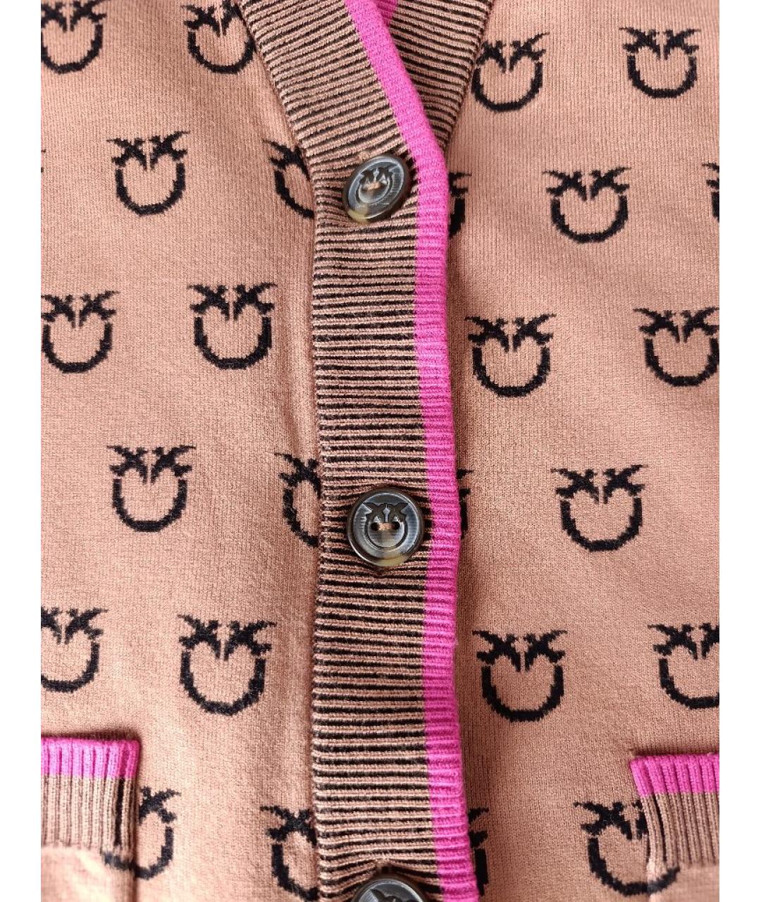 PINKO Коралловый вискозный кардиган, фото 4