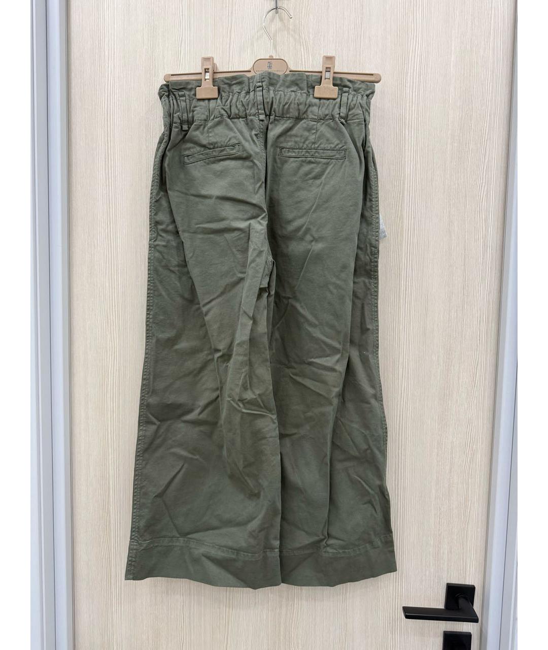 BRUNELLO CUCINELLI Хаки хлопковые брюки и шорты, фото 2