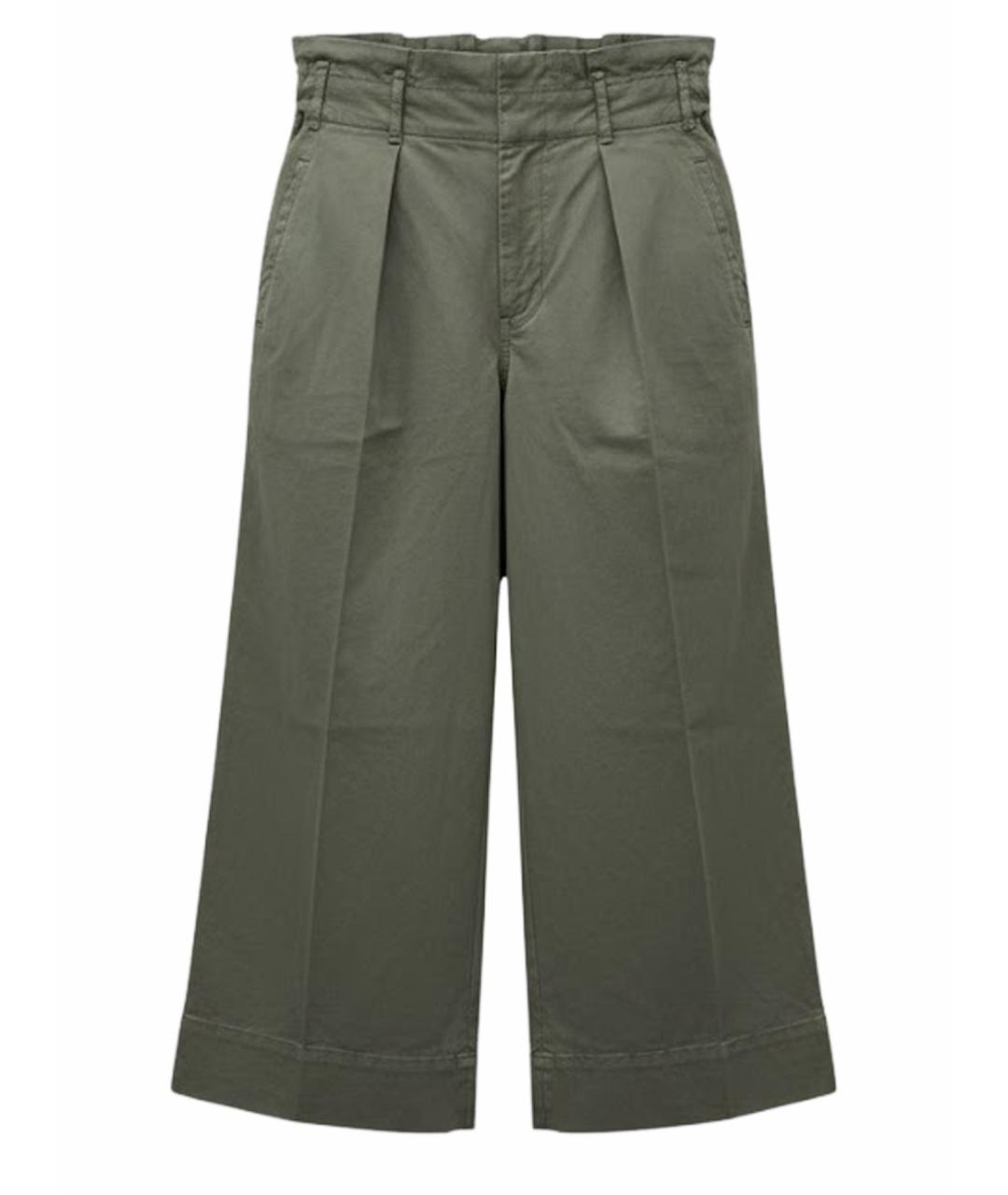 BRUNELLO CUCINELLI Хаки хлопковые брюки и шорты, фото 1