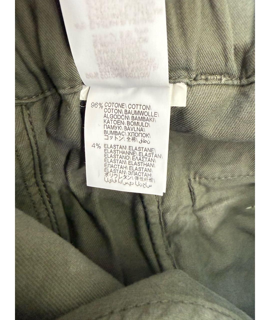 BRUNELLO CUCINELLI Хаки хлопковые брюки и шорты, фото 5