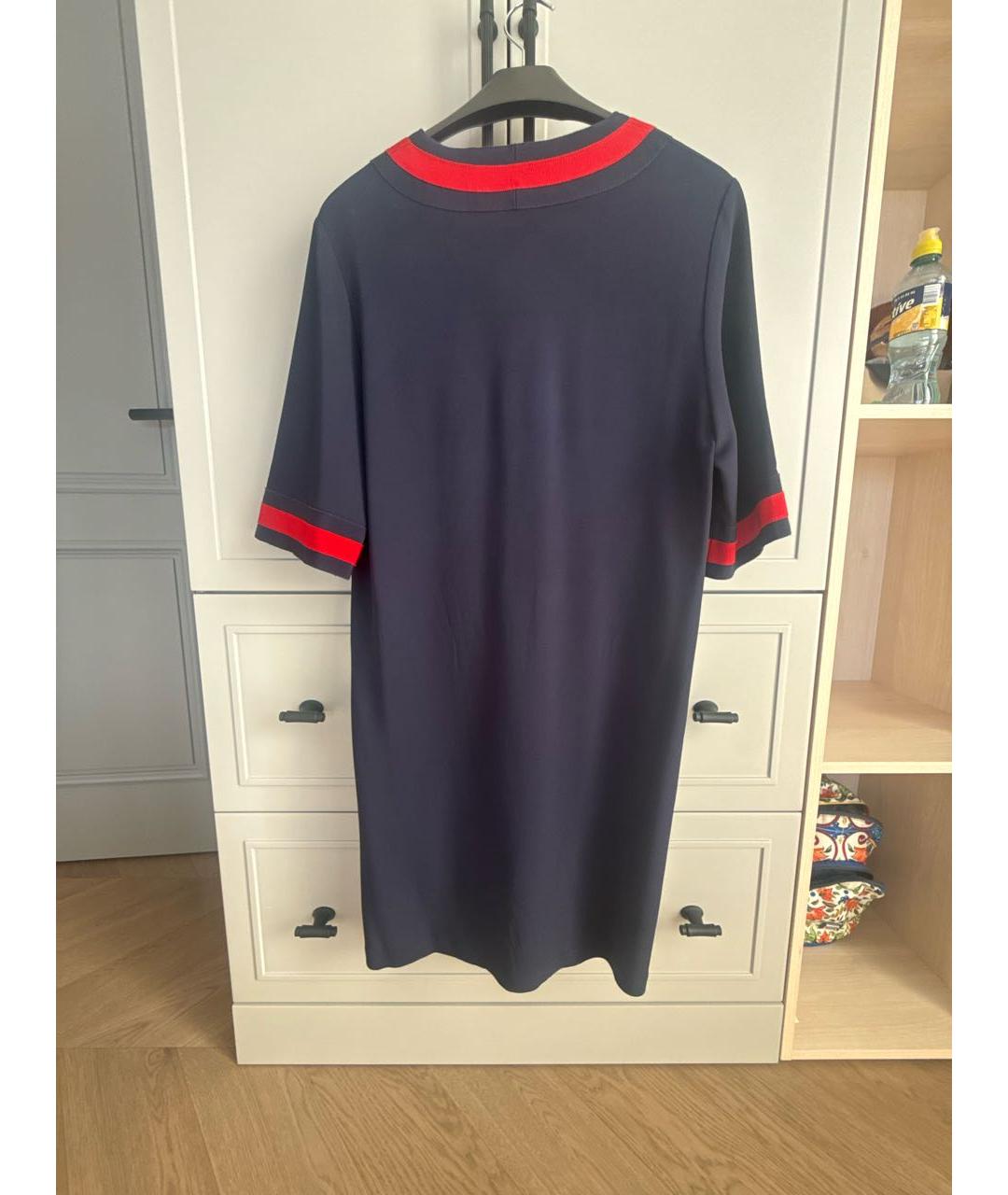 GUCCI Темно-синее повседневное платье, фото 2