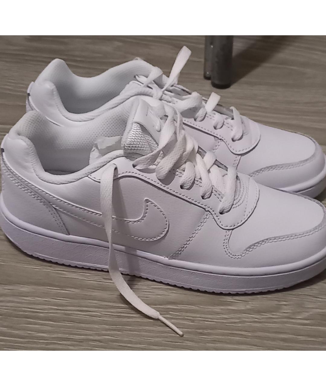 NIKE Белые кроссовки из искусственной кожи, фото 5