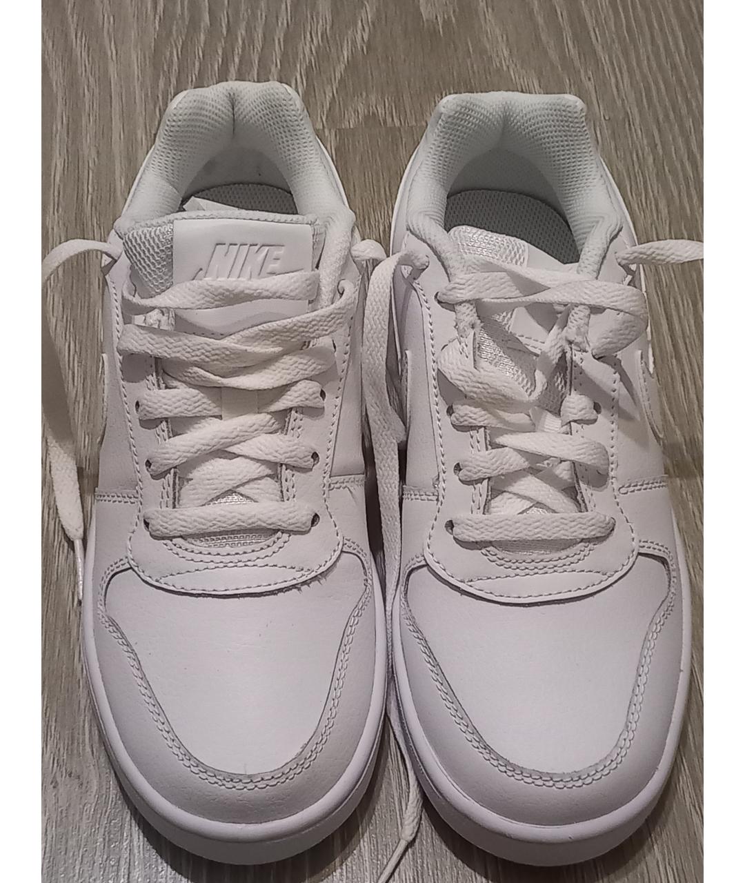 NIKE Белые кроссовки из искусственной кожи, фото 2