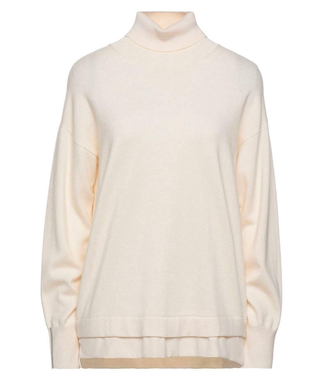 PESERICO Белая шерстяная водолазка, фото 9
