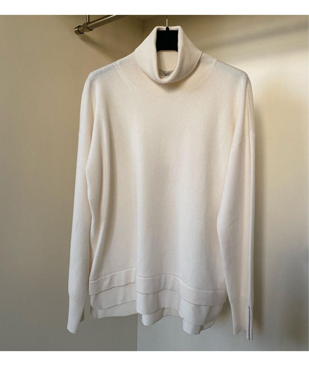 PESERICO Белая шерстяная водолазка, фото 6