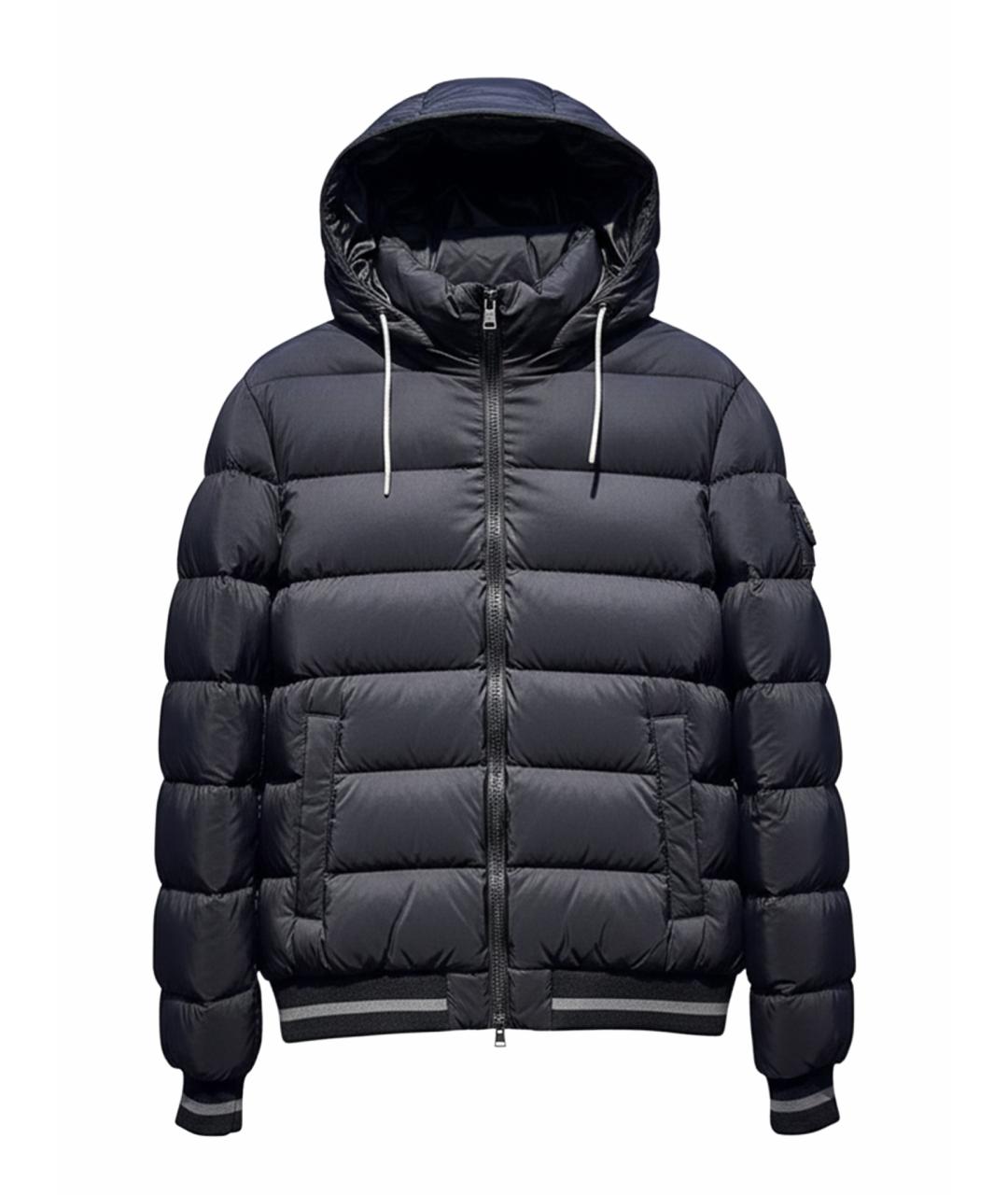 HERNO Черный полиамидовый пуховик, фото 4