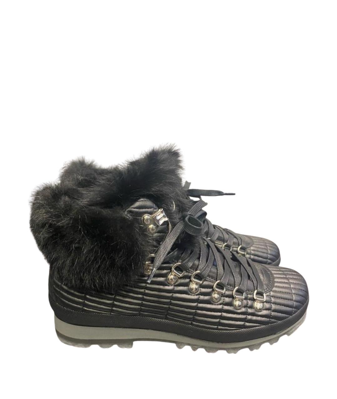 BOGNER Черные кожаные ботинки, фото 1