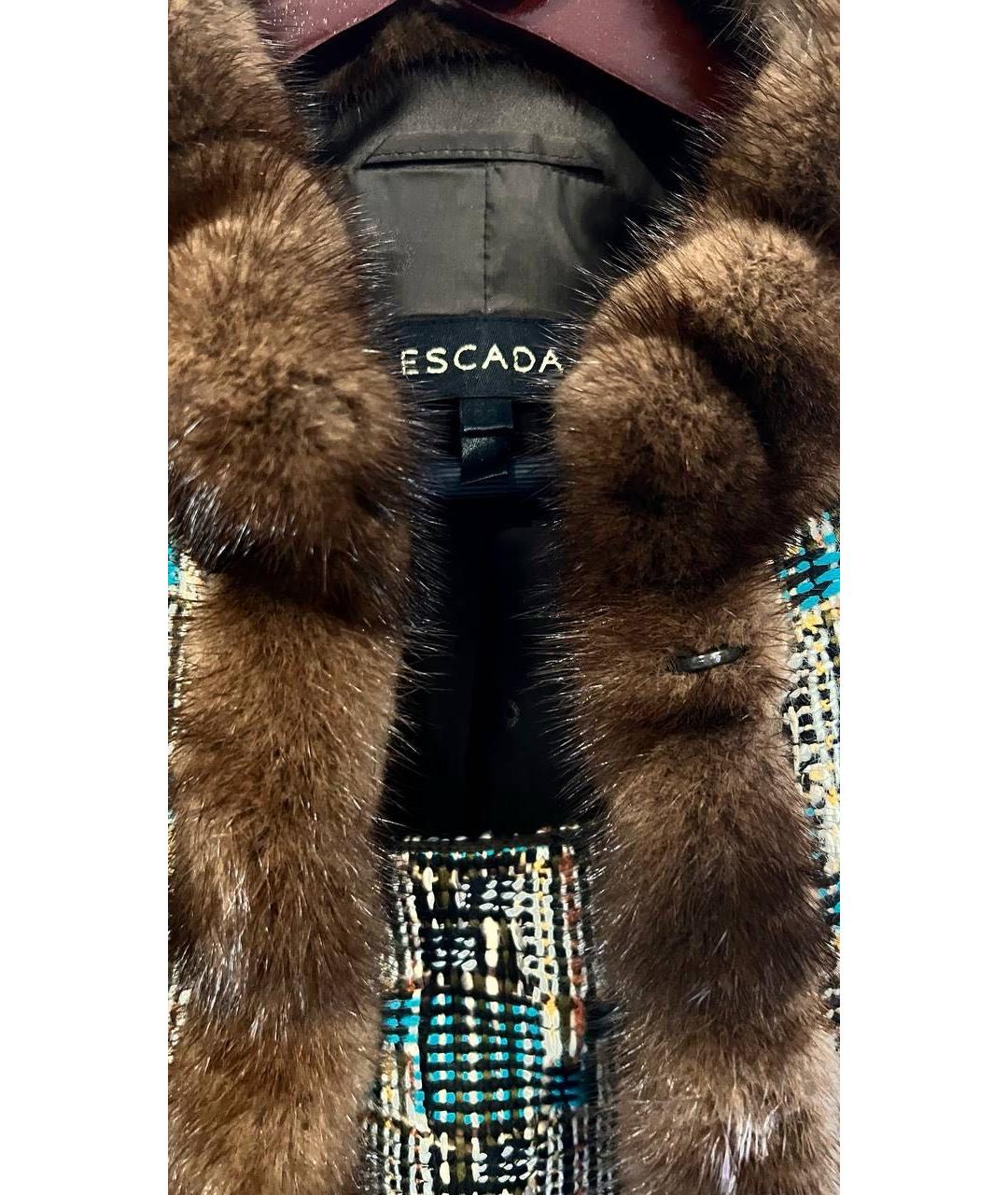 ESCADA Коричневый шерстяной костюм с юбками, фото 5