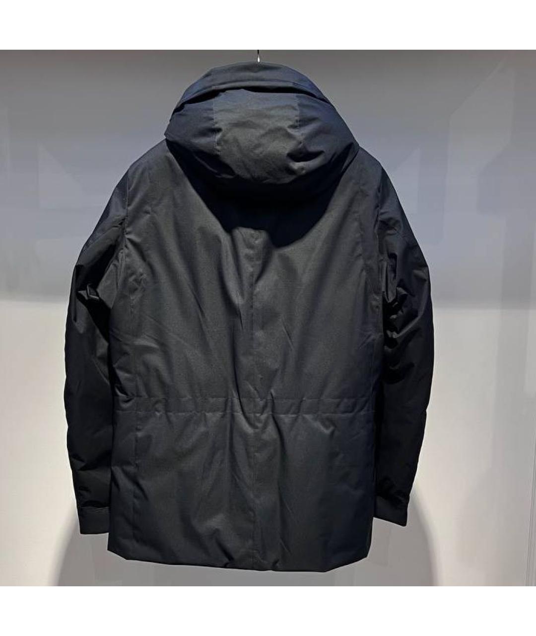 MOORER Черный полиэстеровый пуховик, фото 2