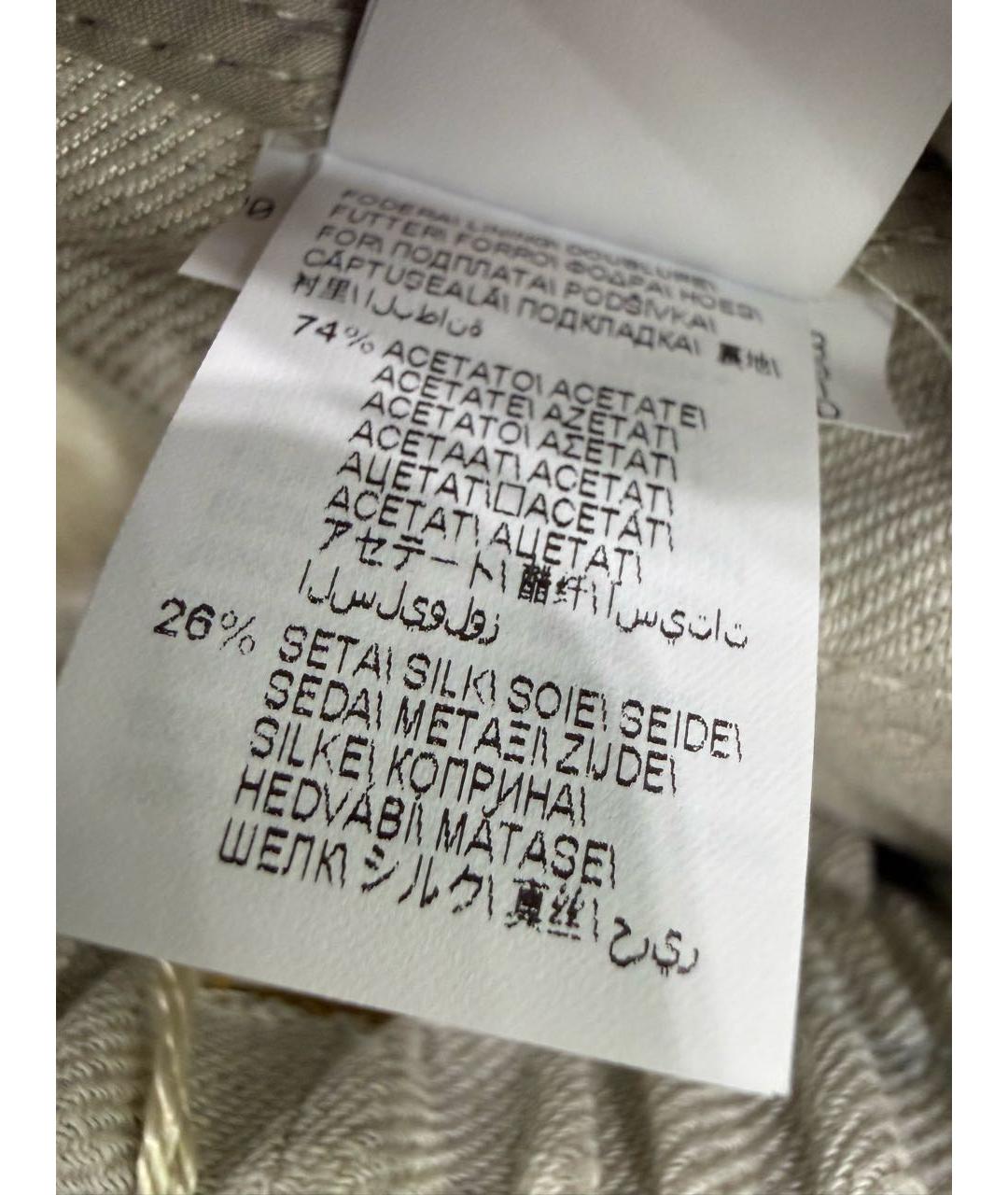 BRUNELLO CUCINELLI Бежевые вискозные брюки и шорты, фото 4