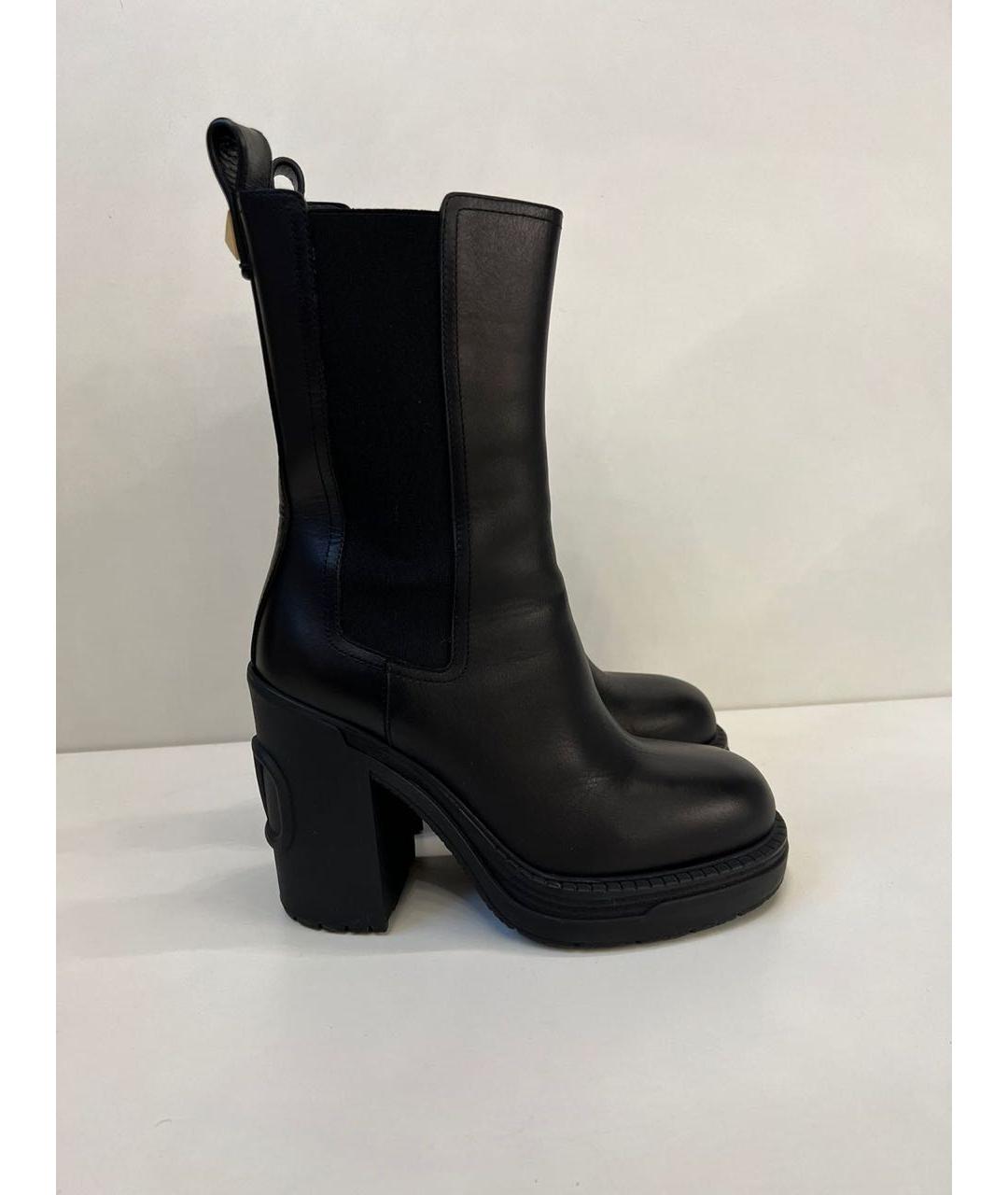 VALENTINO Черные кожаные ботинки, фото 8