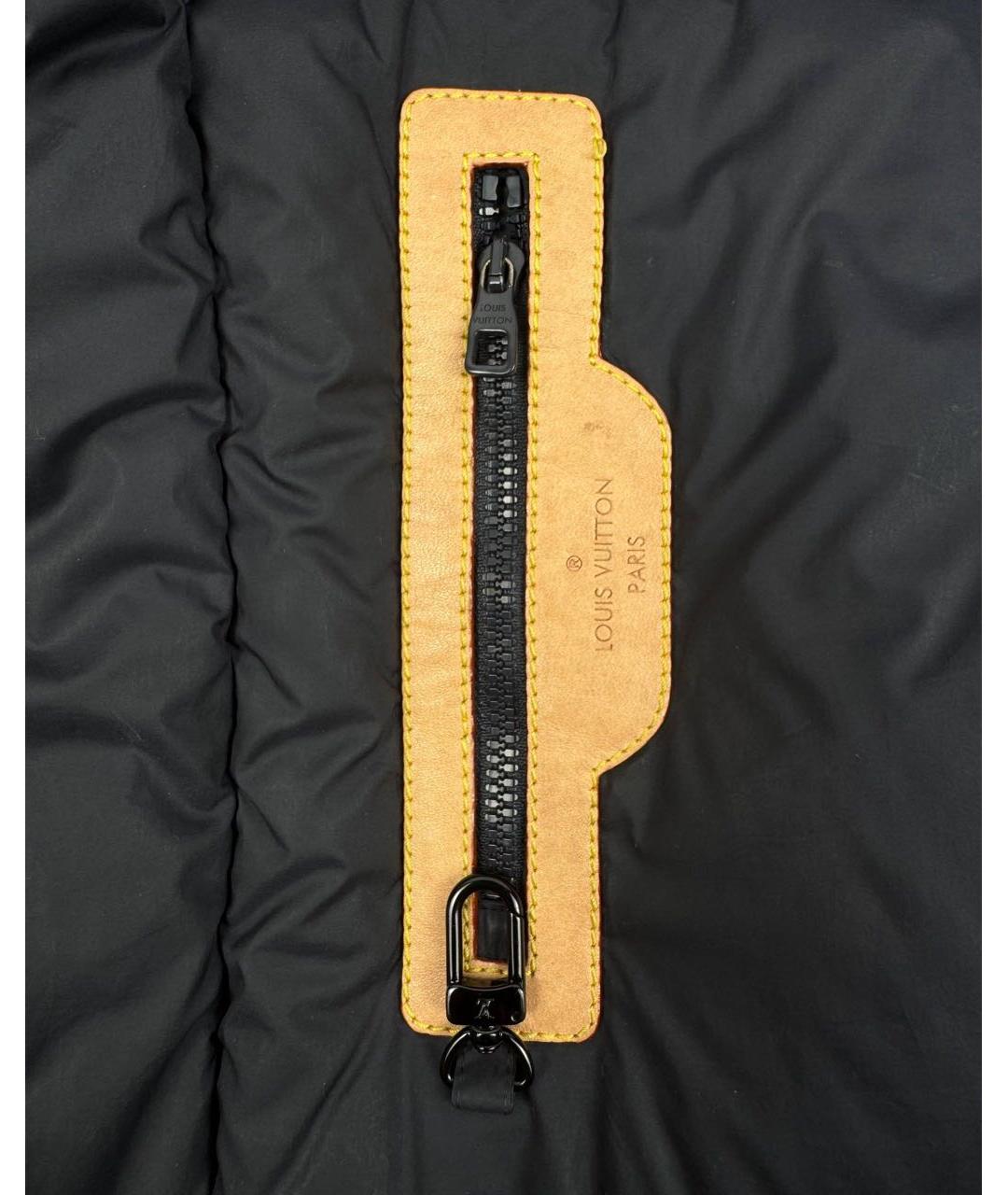 LOUIS VUITTON Черный деним пуховик, фото 4