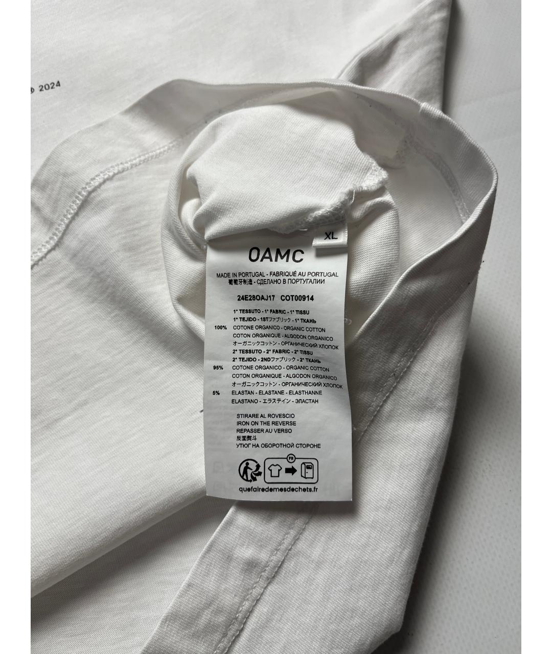 OAMC Белая хлопковая футболка, фото 5