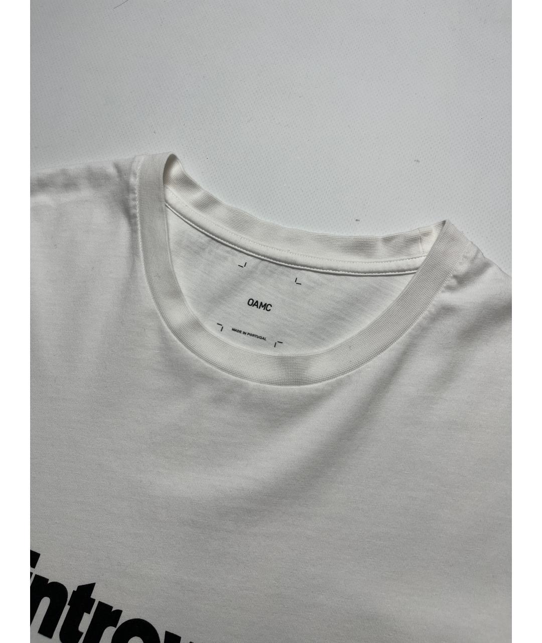 OAMC Белая хлопковая футболка, фото 4