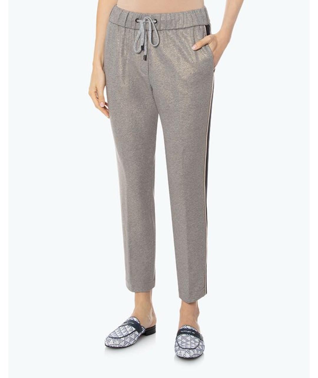 PESERICO Серые хлопковые спортивные брюки и шорты, фото 3