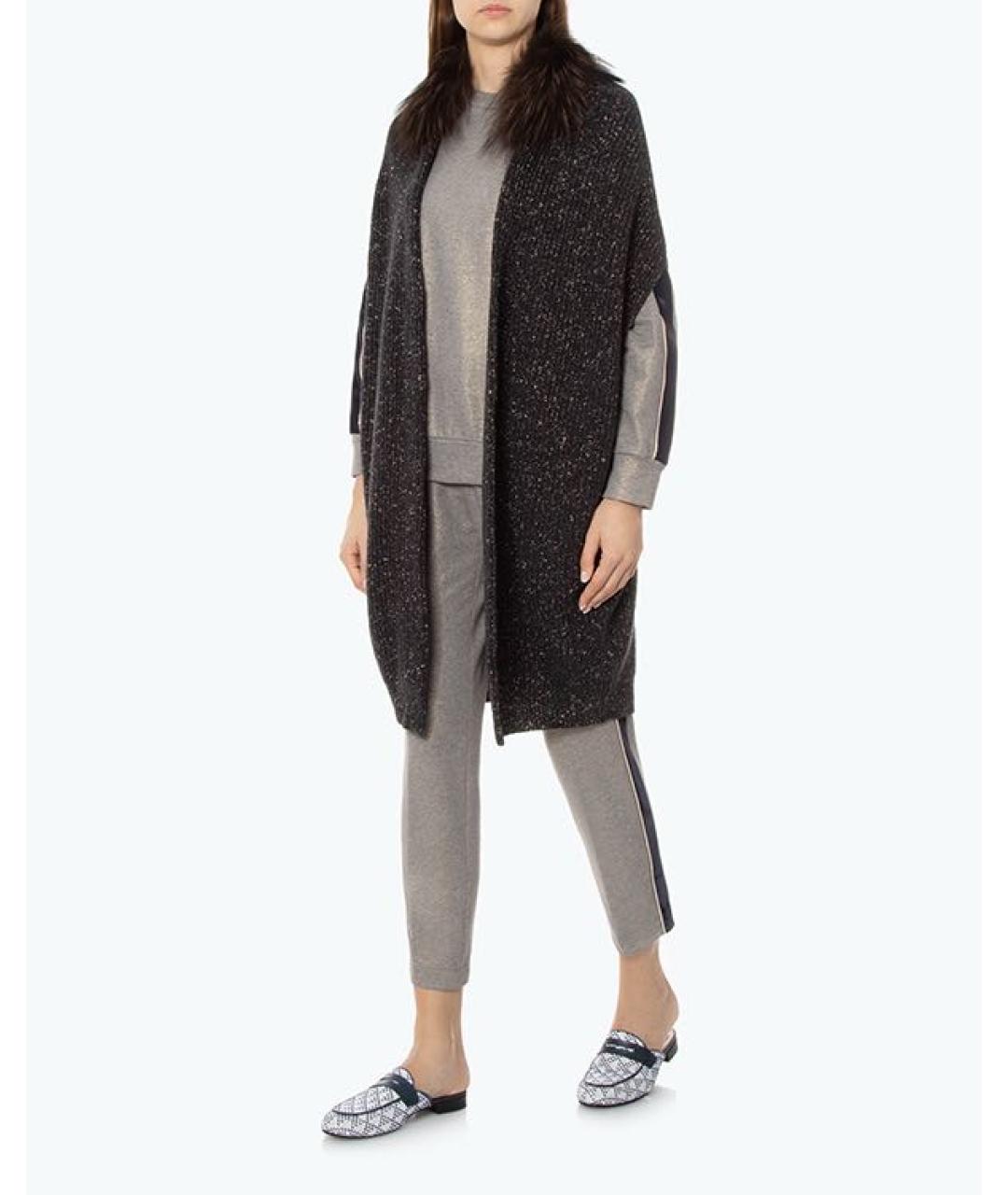 PESERICO Серые хлопковые спортивные брюки и шорты, фото 2